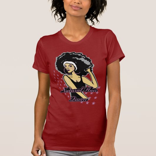 Natural Hair Queen T-shirt (Voorkant)