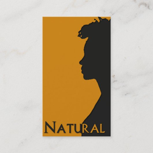 Natural Hair zakenkaart Visitekaartje (Voorkant)