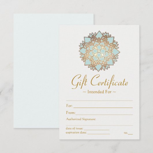 Natural Health Spa Lotus Flower Cadeaubon (Voorkant / Achterkant)