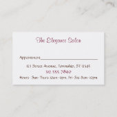 Natural Heart Leopard Print Appointards Afsprakenkaartje (Achterkant)