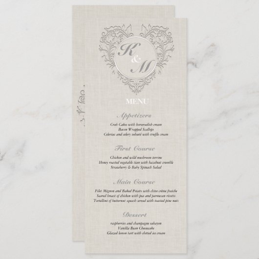 Natural HeartyChic Menu (Voorkant / Achterkant)