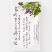 Natural Herb Handmade Craft Fair Booth Spandoek (Verticaal)