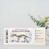 Natural History Museum Gift Certificate Template Kaart (Staand voorkant)