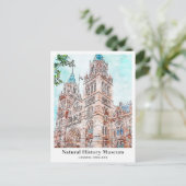 Natural History Museum Londen Travel Waterverf Briefkaart (Staand voorkant)