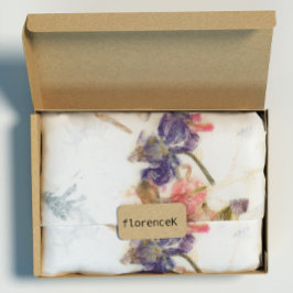 Natural Kraft Floral Roos Petals Iris Rozen Roze Cadeaupapier