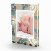 Natural Kraft Rozen  Floral Photo Block Fotoblokken (Rechts)