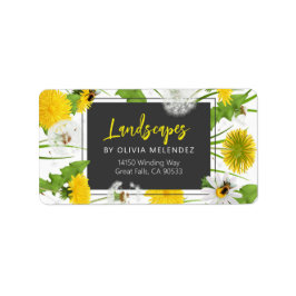 Natural Lawn Care Service Paardenbloem & Bijen Ret Etiket