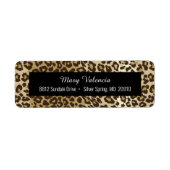 Natural Leopard Print Etiket (Voorkant)