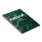 Natural Life Notitieboek – Green Leaves Hoesje (Rechterzijde)