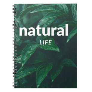 Natural Life Notitieboek – Green Leaves Hoesje
