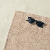 Natural Linen Fabric Texture in Warm Beige Strandlaken (In situ)