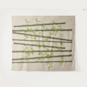 Natural Linen Kijk Bamboo Plant Wandkleed (Voorkant (horizontaal))