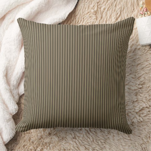 Natural Linen Ticking Stripe Kussen (Deken)