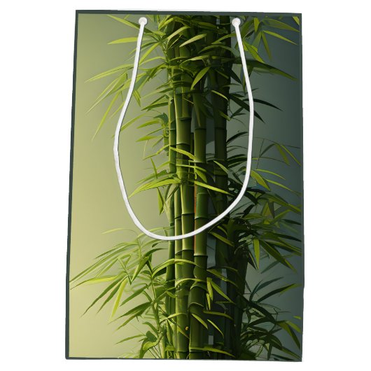 Natural Lucky Bamboo Medium Cadeauzakje (Achterkant)