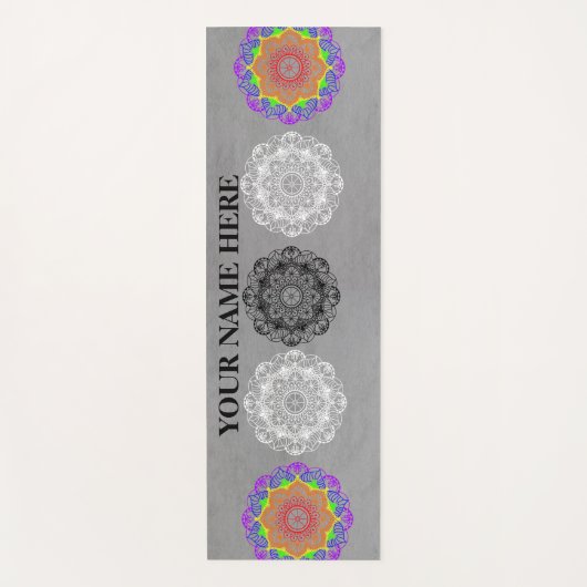 Natural Mandala Floral Yogamat (Voorkant)