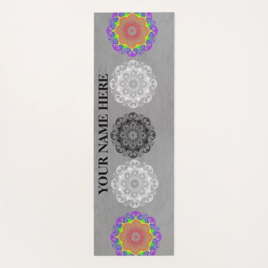 Natural Mandala Floral Yogamat (Achterkant)