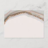 Natural Marble Agate RSVP Enclosure Kaart (Achterkant)
