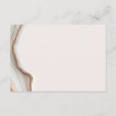 Natural Marble Agate RSVP Enclosure Kaart (Achterkant)