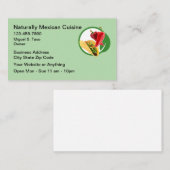 Natural Mexican Cuisine Business Cards Visitekaartje (Voorkant / Achterkant)
