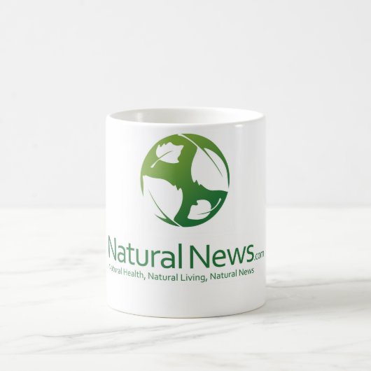 Natural News Logo Coffee Cup (groen) Koffiemok (Center)