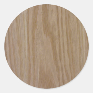 Natural Oak (Foto van) Ronde Sticker