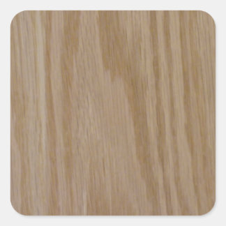 Natural Oak (Foto van) Vierkante Sticker