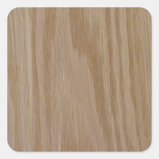 Natural Oak (Foto van) Vierkante Sticker (Voorkant)