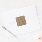 Natural Oak (Foto van) Vierkante Sticker (Envelop)