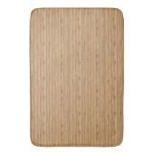 Natural Oak Wood Plank Texture with Warm Tones Badmat (Voorkant Verticaal)