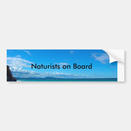 Natural on Board Bumpersticker (Voorkant)