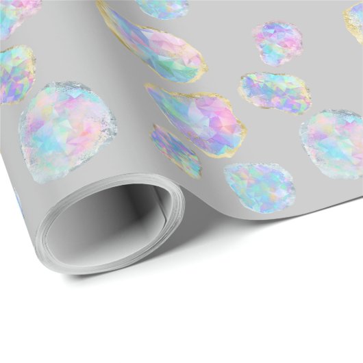 Natural Opal Birthstone Gemstenen Cadeaupapier (Rol Hoek)