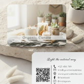 Natural Organic Handmade Candle QR Code Visitekaartje