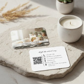 Natural Organic Handmade Candle QR Code Visitekaartje