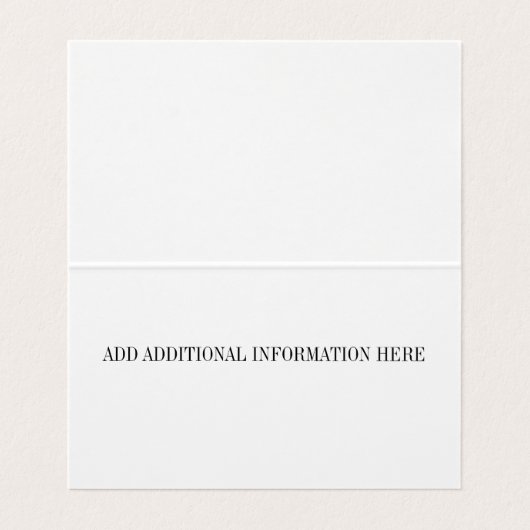 Natural Organic Skin & Hair Folded Visitekaartje (Binnenkant ongevouwen)