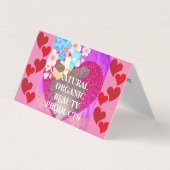 Natural Organic Skin & Hair Folded Visitekaartje (Voorkant)