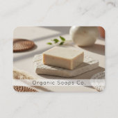 Natural Organic Soap QR Code  Visitekaartje (Voorkant)