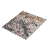 Natural Pink Gray Rock Textern Foto Tegeltje (Zijkant)