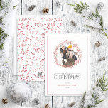 Natural Red Berry Wreath Merry kerstfoto Hol Feestdagenkaart<br><div class="desc">Op zoek naar een mooie, eenvoudige en elegante vakantiekaart? Kijk niet verder dan onze Kaart van de Natuurlijke Rood Berry Wreath Merry Kerstmis Foto Holiday. Deze verbluffende kaart bevat een ondoordringbare opstelling van feestelijke winterbessen met waterverf rond uw foto. 'Vrolijk kerstfeest' is geschreven in een populaire handgeschreven kalligrafie en serif...</div>