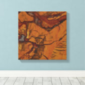 Natural Red Jasper en Quartz Photo Canvas Afdruk (Insitu (Houten vloer))
