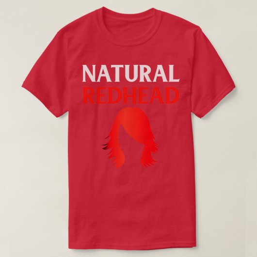 Natural Redhead Team Ginger T-shirt (Design voorkant)