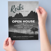 Natural Reiki Master en Yoga instructeur Open Hous Flyer (Hand)
