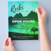Natural Reiki Master en Yoga instructeur Open Hous Flyer (Hand)