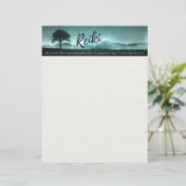 Natural Reiki Master en Yoga Mediation instructeur Custom Briefhoofd (Staand voorkant)