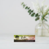 Natural Reiki Master en Yoga Mediation instructeur Mini Visitekaartje (Staand voorkant)