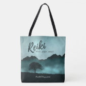 Natural Reiki Master en Yoga Mediation instructeur Tote Bag (Voorkant)