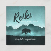 Natural Reiki Master en Yoga Mediation instructeur Vierkante Visitekaartje (Voorkant)