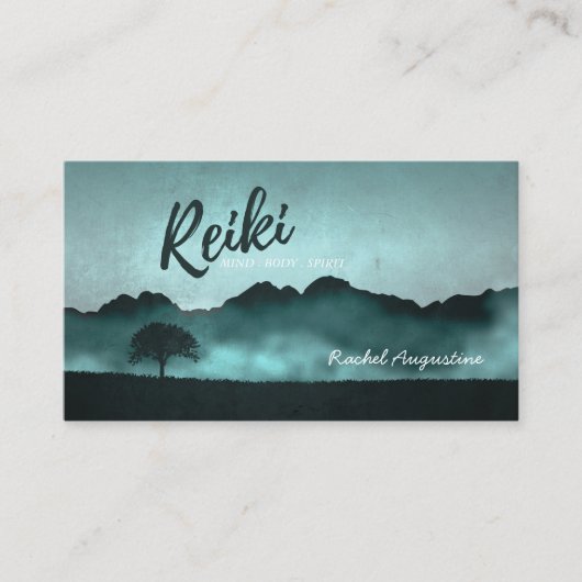 Natural Reiki Master en Yoga Mediation instructeur Visitekaartje (Voorkant)