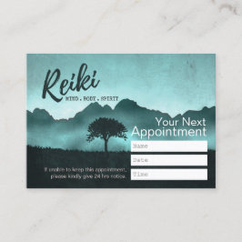 Natural Reiki Master & Yoga Instructor Appointment Afsprakenkaartje