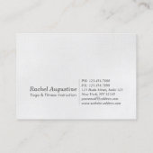 Natural Reiki Master & Yoga Instructor Appointment Afsprakenkaartje (Achterkant)