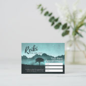 Natural Reiki Master & Yoga Instructor Appointment Afsprakenkaartje (Staand voorkant)